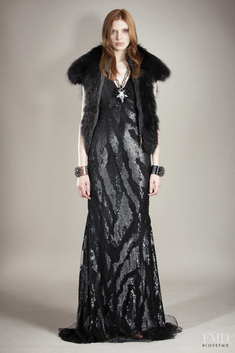 Olga Sherer featured in  the Roberto Cavalli lookbook for Pre-Fall 2011