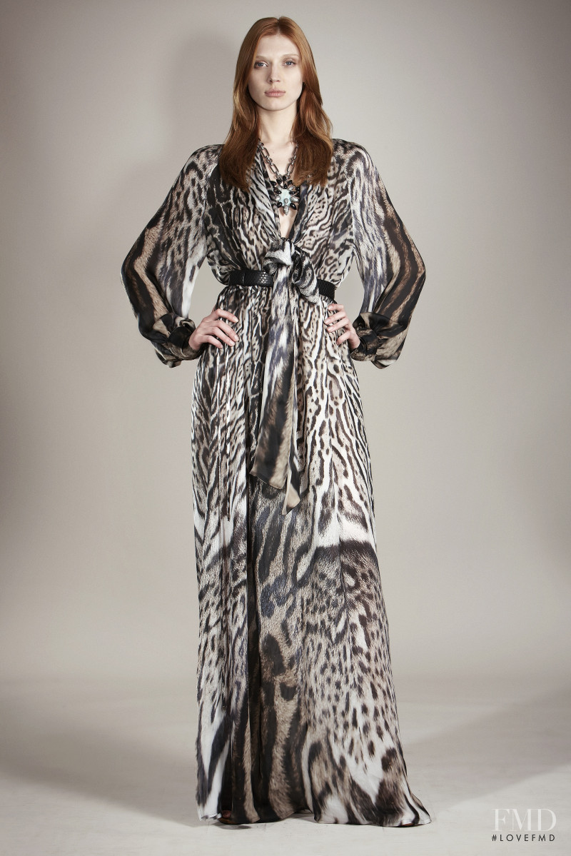 Olga Sherer featured in  the Roberto Cavalli lookbook for Pre-Fall 2011