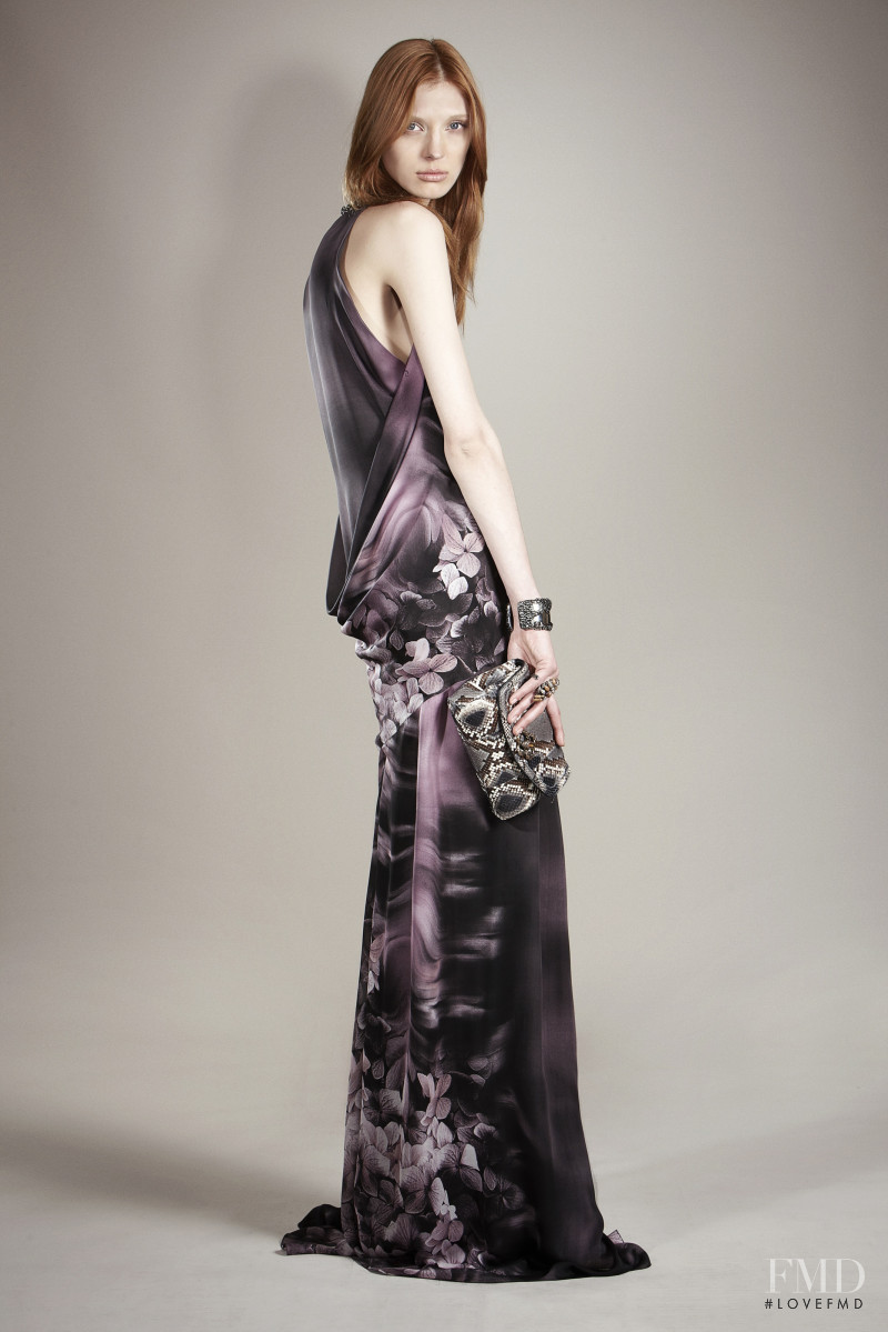 Olga Sherer featured in  the Roberto Cavalli lookbook for Pre-Fall 2011