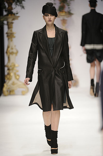 Cato van Ee featured in  the Kinder Aggugini fashion show for Autumn/Winter 2010