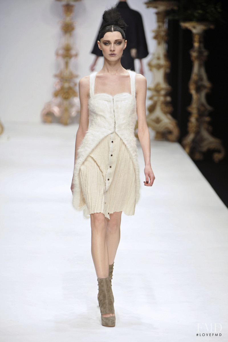 Olga Sherer featured in  the Kinder Aggugini fashion show for Autumn/Winter 2010