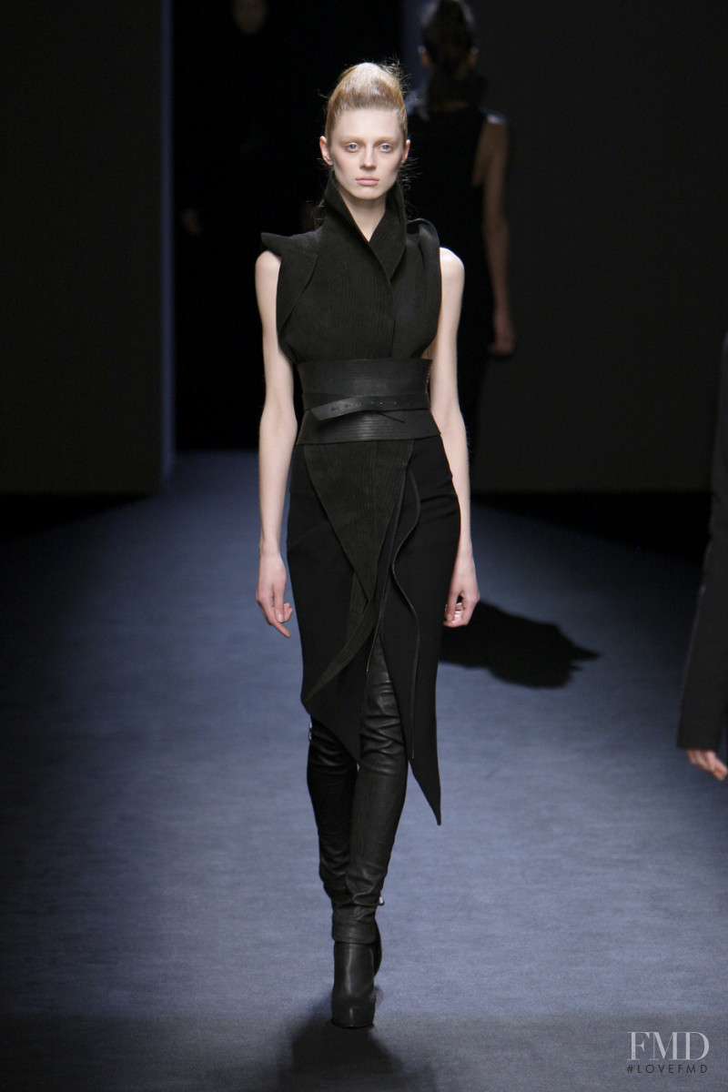 Olga Sherer featured in  the Haider Ackermann fashion show for Autumn/Winter 2010