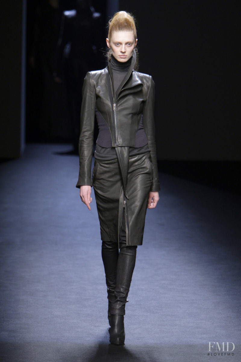 Olga Sherer featured in  the Haider Ackermann fashion show for Autumn/Winter 2010