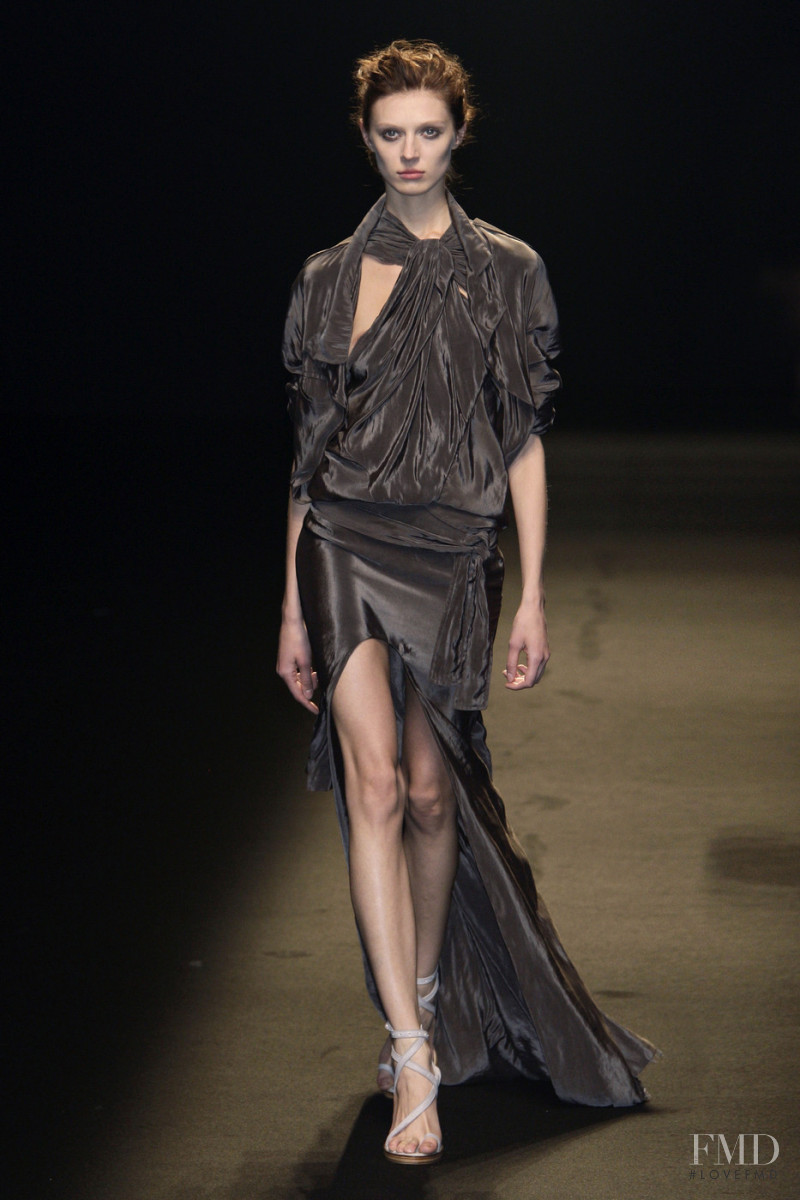 Olga Sherer featured in  the Haider Ackermann fashion show for Spring/Summer 2010
