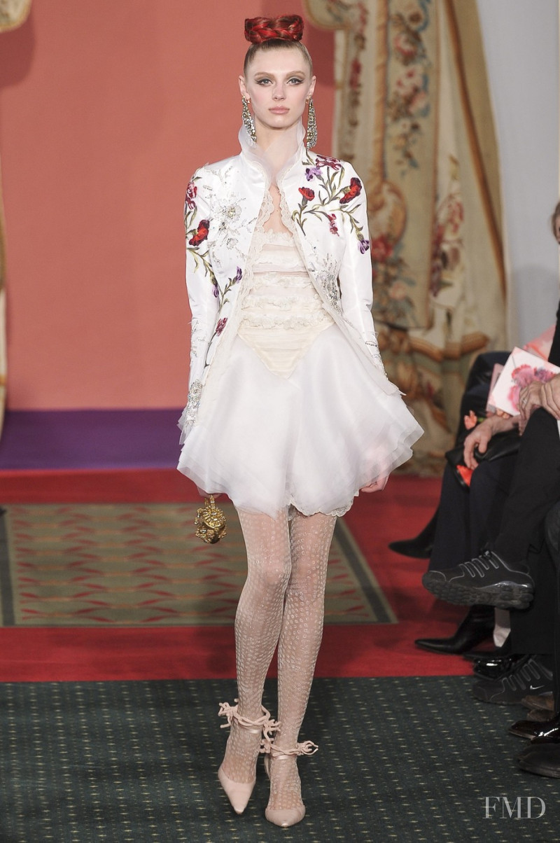 Olga Sherer featured in  the Christian Lacroix Couture fashion show for Spring/Summer 2009