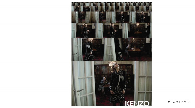 Olga Sherer featured in  the Kenzo advertisement for Autumn/Winter 2007