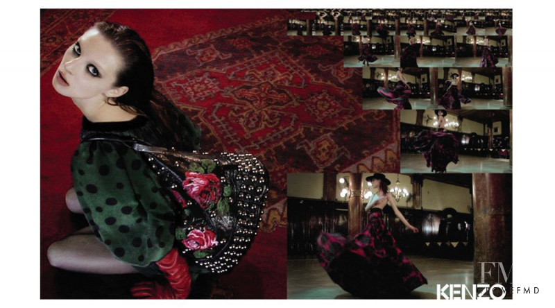 Olga Sherer featured in  the Kenzo advertisement for Autumn/Winter 2007