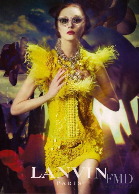 Olga Sherer featured in  the Lanvin advertisement for Spring/Summer 2008