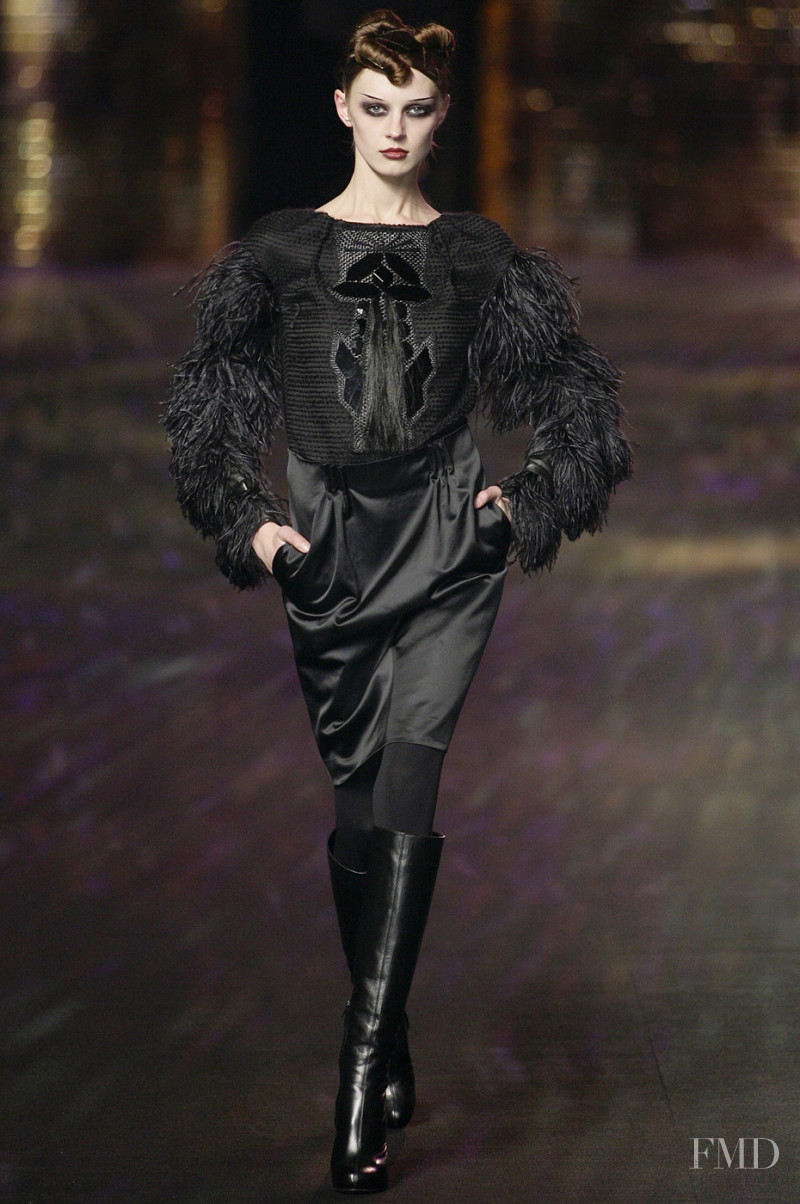 Olga Sherer featured in  the Christian Lacroix fashion show for Autumn/Winter 2008