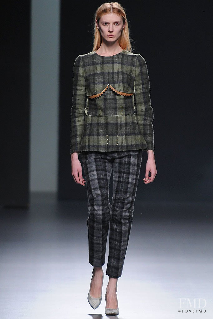 Olga Sherer featured in  the Martin Lamothe fashion show for Autumn/Winter 2013