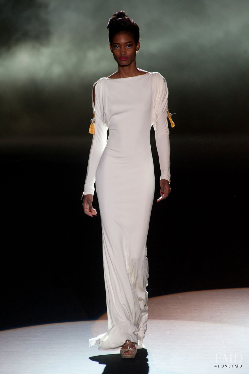 Melodie Monrose featured in  the Badgley Mischka fashion show for Autumn/Winter 2013