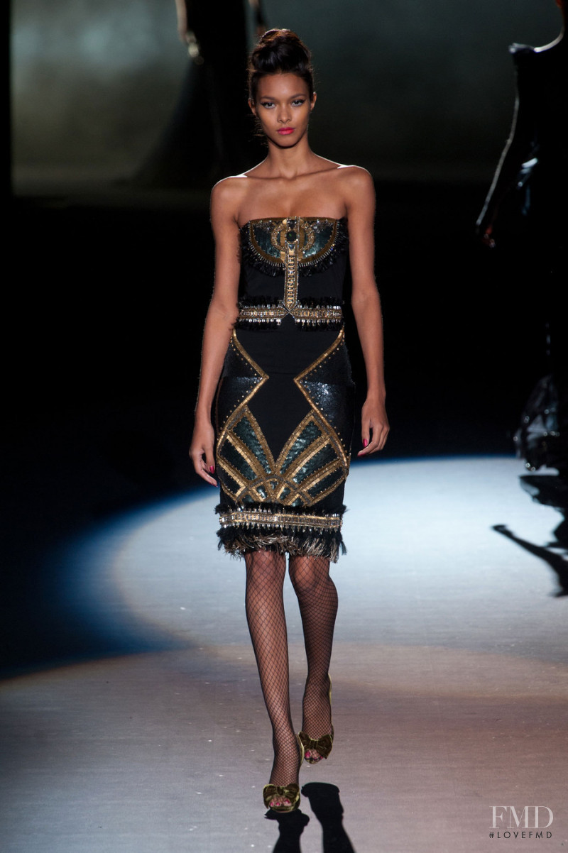 Lais Ribeiro featured in  the Badgley Mischka fashion show for Autumn/Winter 2013