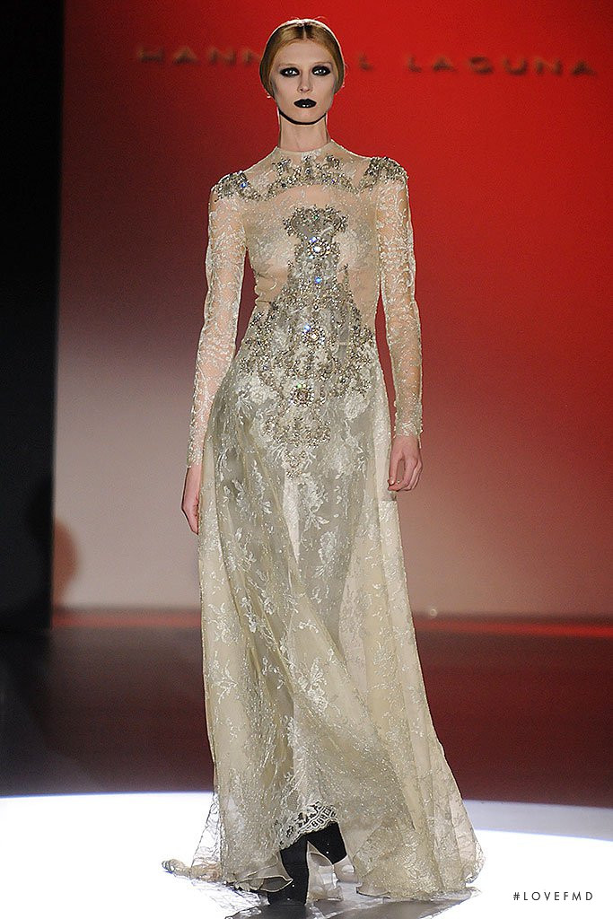 Olga Sherer featured in  the Hannibal Laguna fashion show for Autumn/Winter 2013