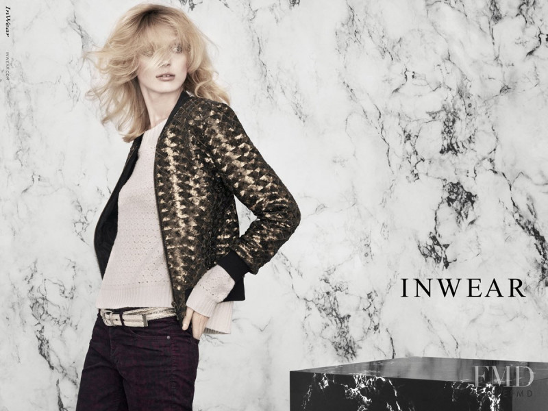 Olga Sherer featured in  the InWear advertisement for Autumn/Winter 2013