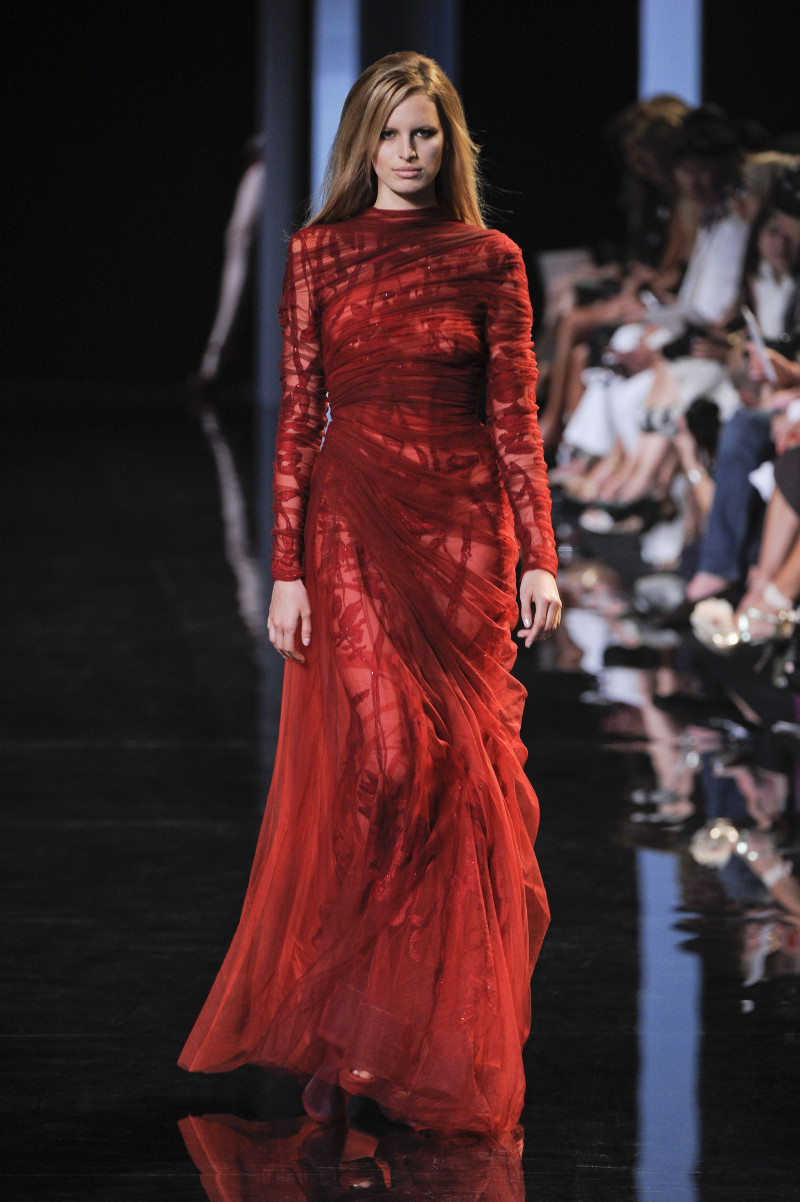 Karolina Kurkova featured in  the Elie Saab Couture fashion show for Autumn/Winter 2010