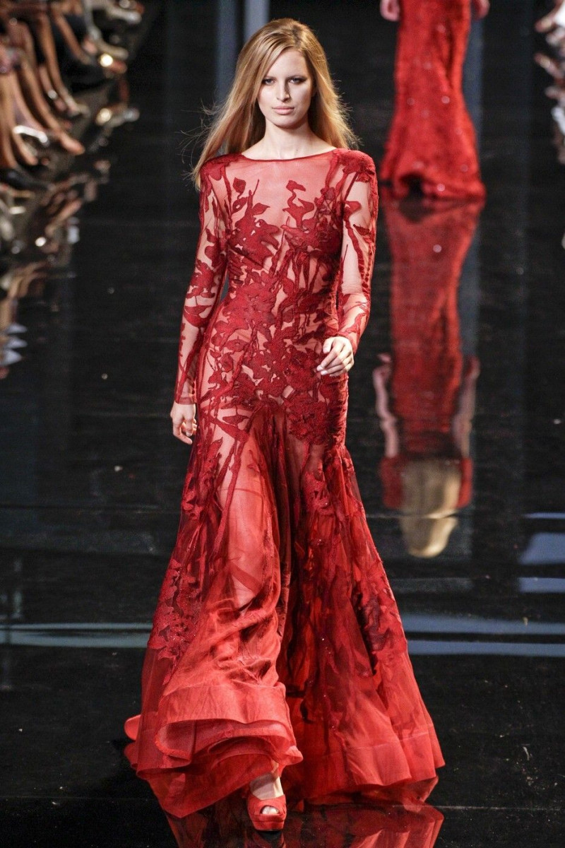 Karolina Kurkova featured in  the Elie Saab Couture fashion show for Autumn/Winter 2010