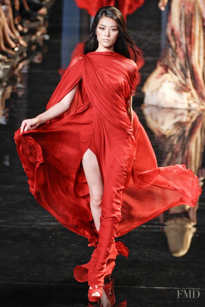 Liu Wen featured in  the Elie Saab Couture fashion show for Autumn/Winter 2010