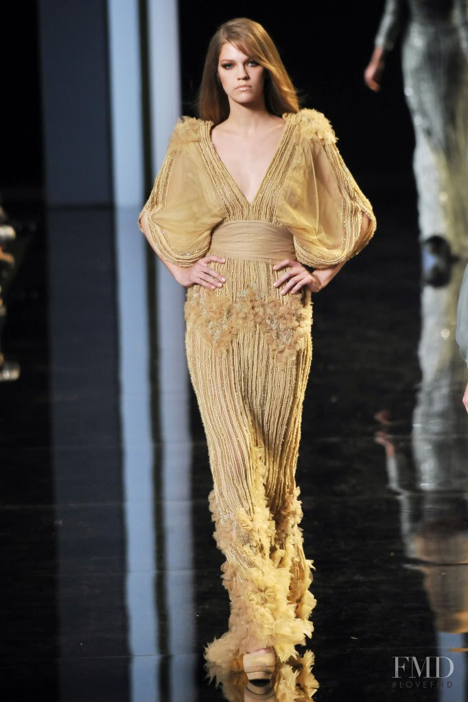 Samantha Gradoville featured in  the Elie Saab Couture fashion show for Autumn/Winter 2010