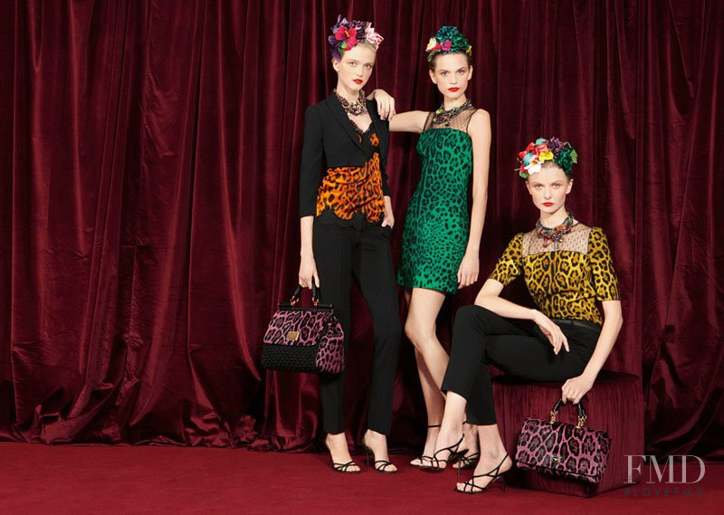 Olga Sherer featured in  the Dolce & Gabbana lookbook for Autumn/Winter 2010