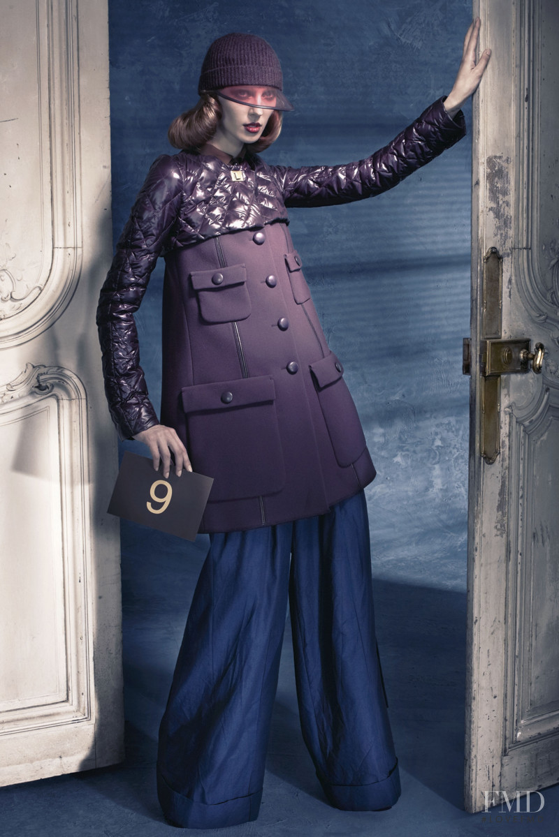 Olga Sherer featured in  the Louis Vuitton lookbook for Pre-Fall 2011