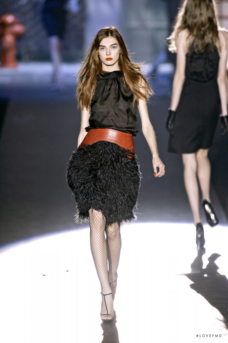 Olga Sherer featured in  the DSquared2 fashion show for Autumn/Winter 2008