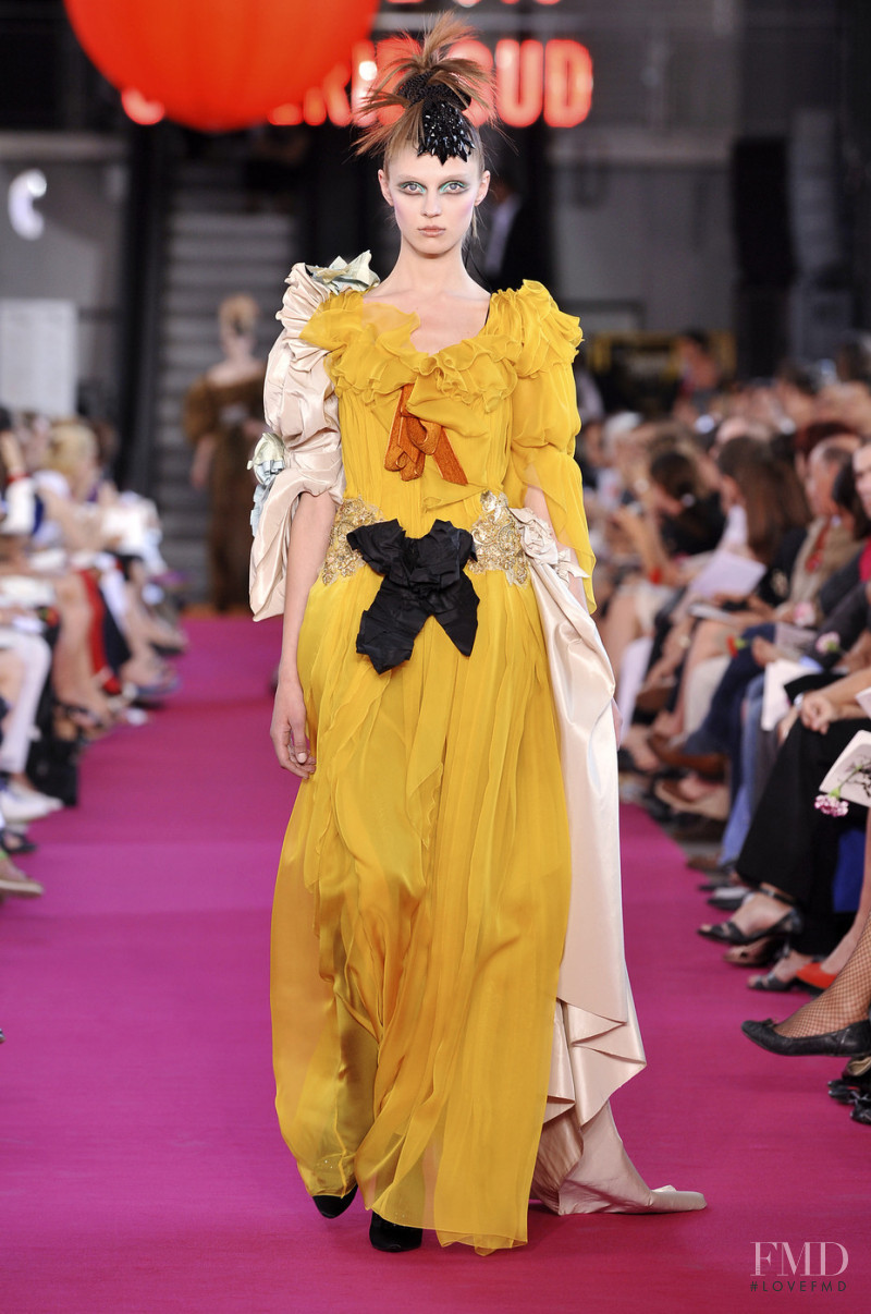 Olga Sherer featured in  the Christian Lacroix Couture fashion show for Autumn/Winter 2008