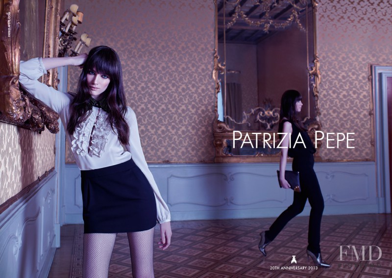 Patrycja Gardygajlo featured in  the Patrizia Pepe advertisement for Autumn/Winter 2013