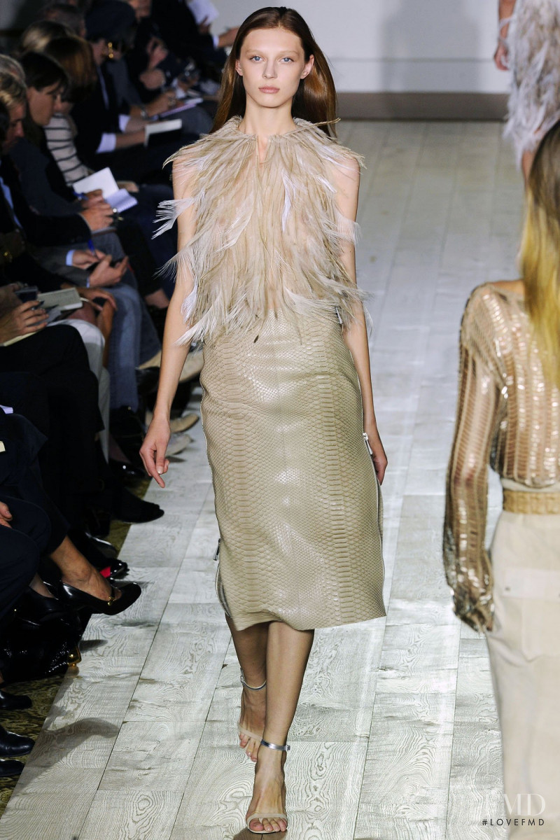 Olga Sherer featured in  the Julien Macdonald fashion show for Spring/Summer 2009
