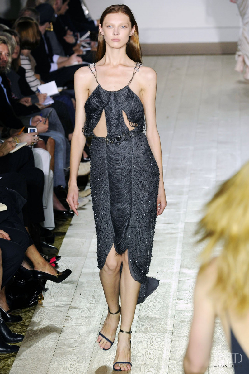 Olga Sherer featured in  the Julien Macdonald fashion show for Spring/Summer 2009