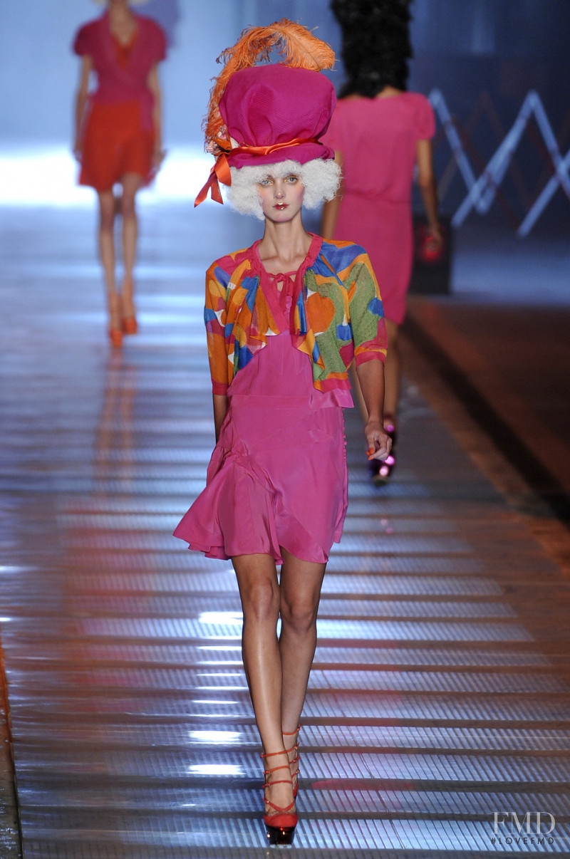 Denisa Dvorakova featured in  the John Galliano fashion show for Spring/Summer 2009