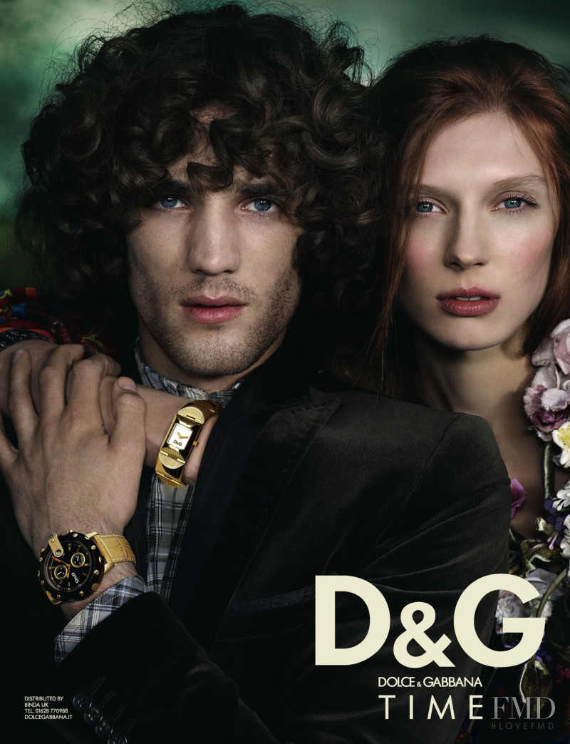 Olga Sherer featured in  the D&G Jewels advertisement for Autumn/Winter 2008