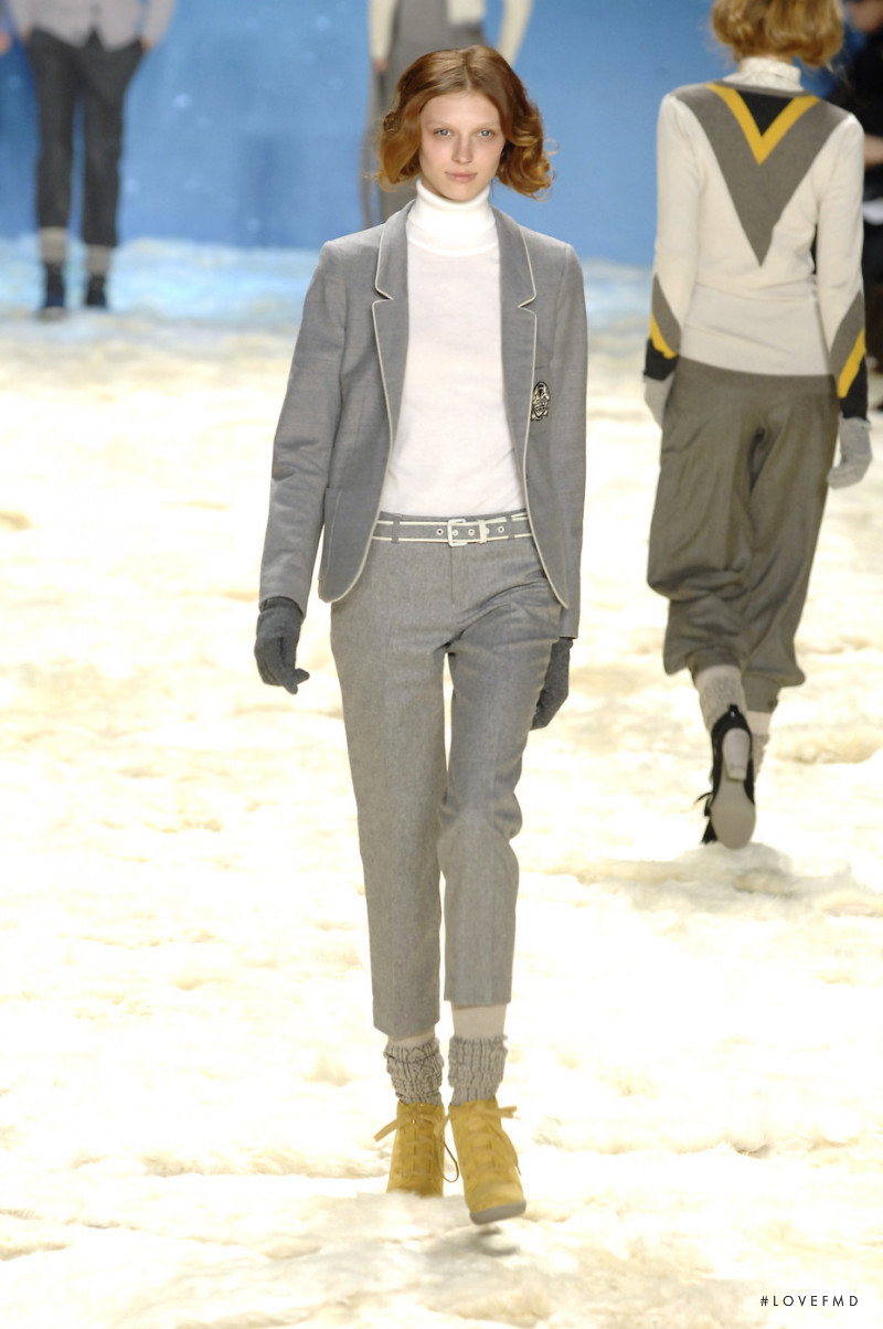 Olga Sherer featured in  the Lacoste fashion show for Autumn/Winter 2008