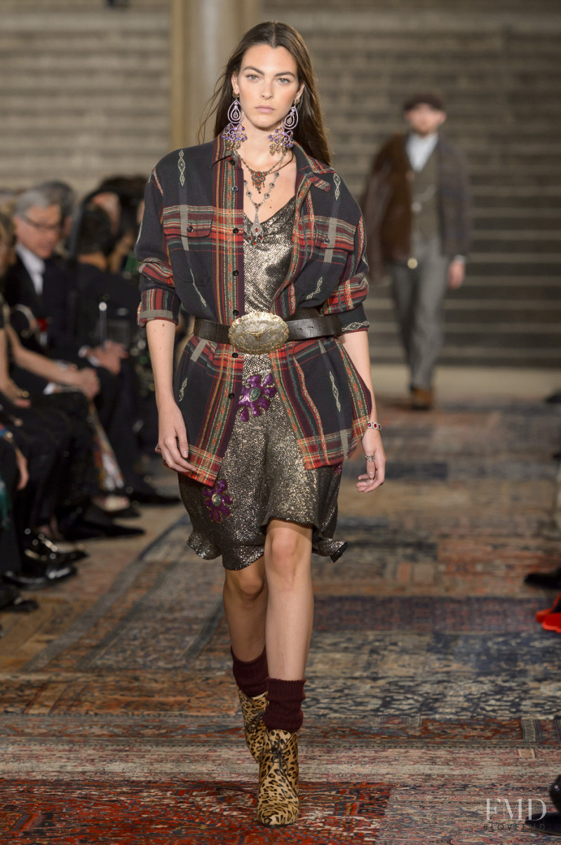 Vittoria Ceretti featured in  the Ralph Lauren Collection fashion show for Autumn/Winter 2018
