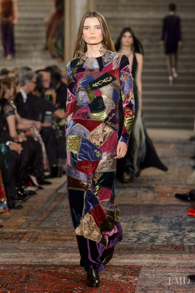 Michelle van Bijnen featured in  the Ralph Lauren Collection fashion show for Autumn/Winter 2018