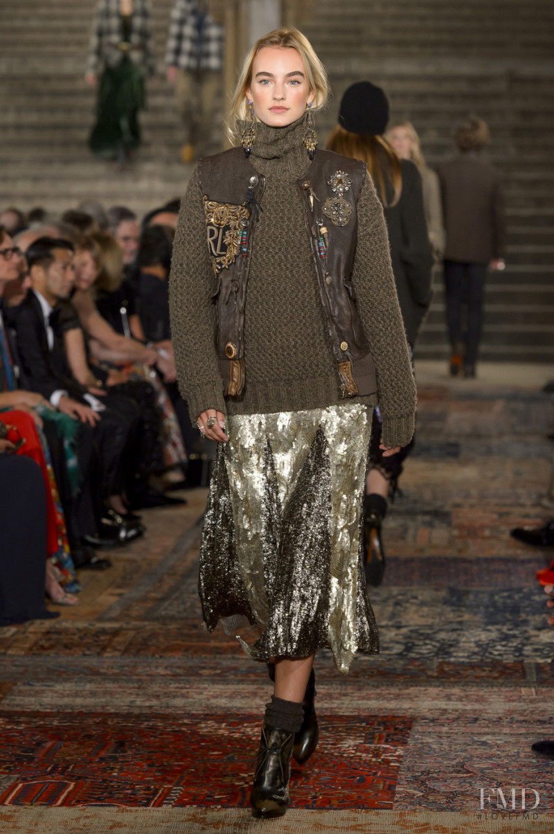 Maartje Verhoef featured in  the Ralph Lauren Collection fashion show for Autumn/Winter 2018