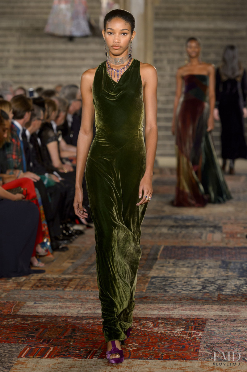 Naomi Chin Wing featured in  the Ralph Lauren Collection fashion show for Autumn/Winter 2018
