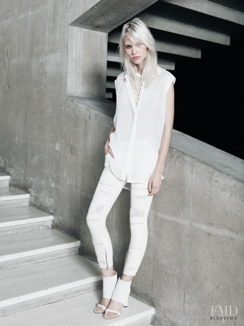 Sasha Luss featured in  the IRO Paris lookbook for Spring/Summer 2014