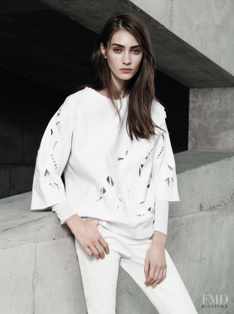 Marine Deleeuw featured in  the IRO Paris lookbook for Spring/Summer 2014