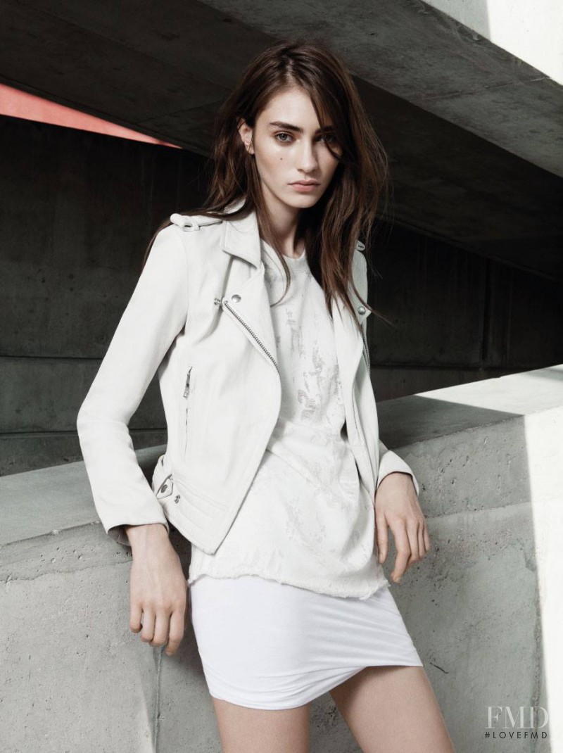 Marine Deleeuw featured in  the IRO Paris lookbook for Spring/Summer 2014