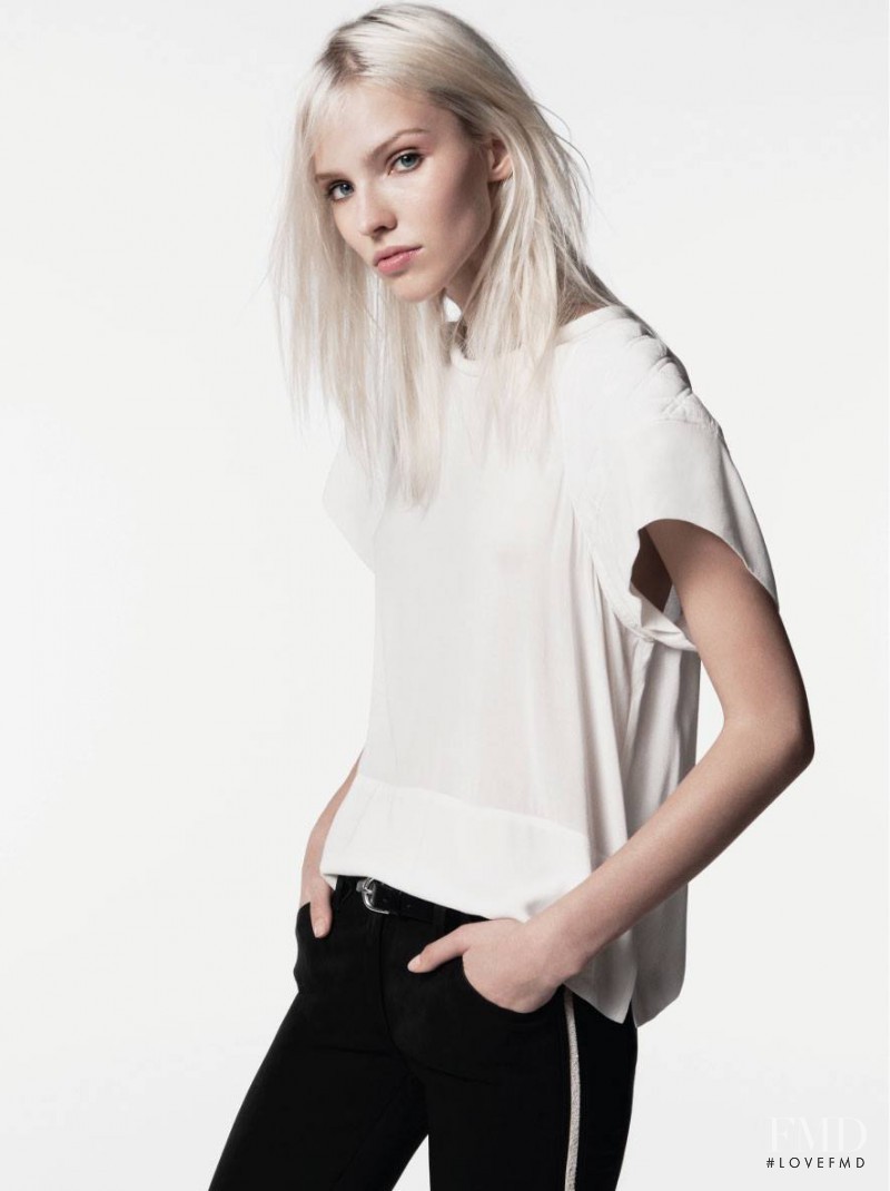 Sasha Luss featured in  the IRO Paris lookbook for Spring/Summer 2014