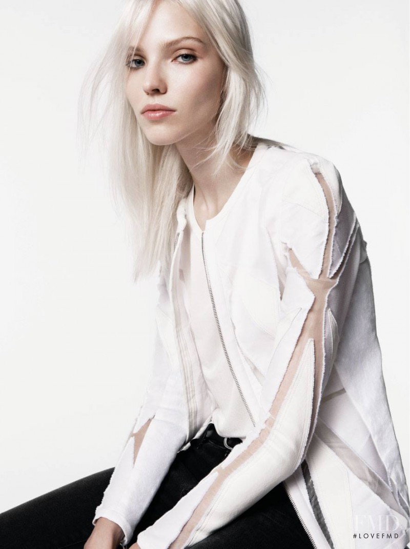 Sasha Luss featured in  the IRO Paris lookbook for Spring/Summer 2014