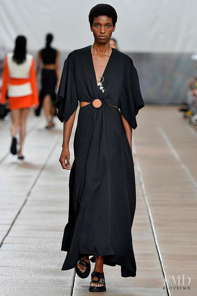 Kathia Nseke featured in  the 3.1 Phillip Lim fashion show for Spring/Summer 2019