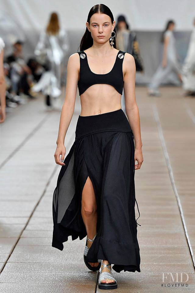 Michelle Meinert featured in  the 3.1 Phillip Lim fashion show for Spring/Summer 2019