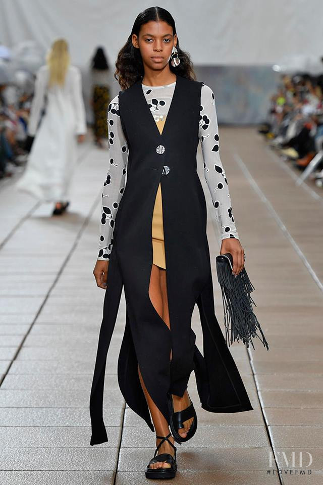 Alyssa Traore featured in  the 3.1 Phillip Lim fashion show for Spring/Summer 2019