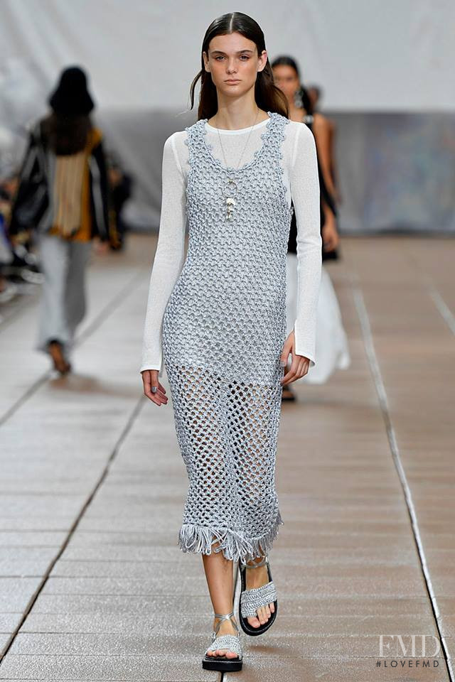Sara Dijkink featured in  the 3.1 Phillip Lim fashion show for Spring/Summer 2019