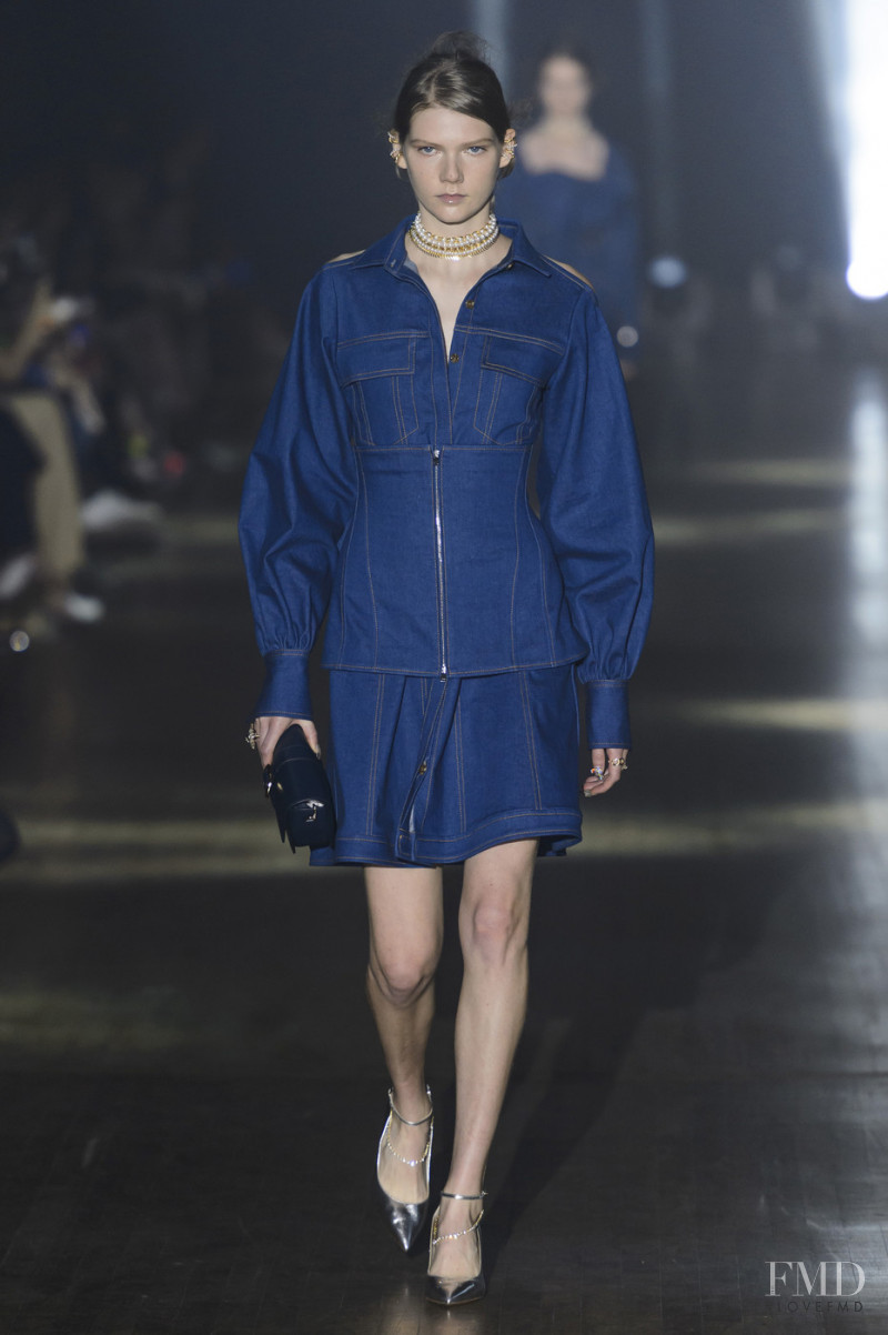 Marland Backus featured in  the ADEAM fashion show for Spring/Summer 2019