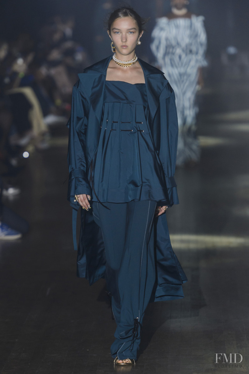 Nastya Cherkasova featured in  the ADEAM fashion show for Spring/Summer 2019
