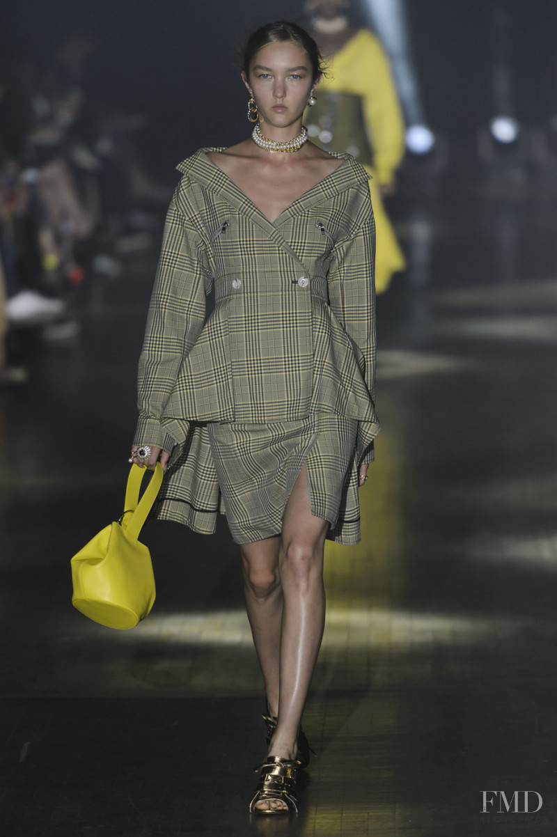 Nastya Cherkasova featured in  the ADEAM fashion show for Spring/Summer 2019