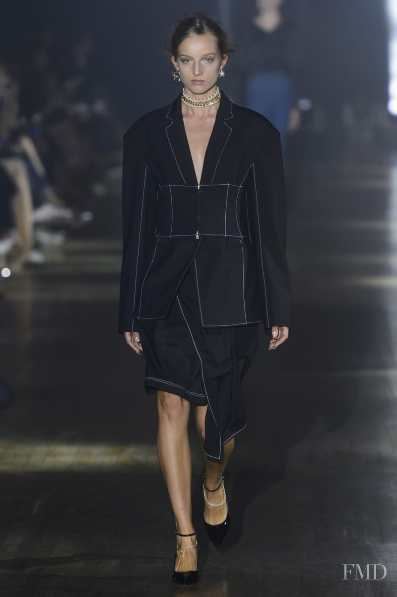 Hebe Flury featured in  the ADEAM fashion show for Spring/Summer 2019
