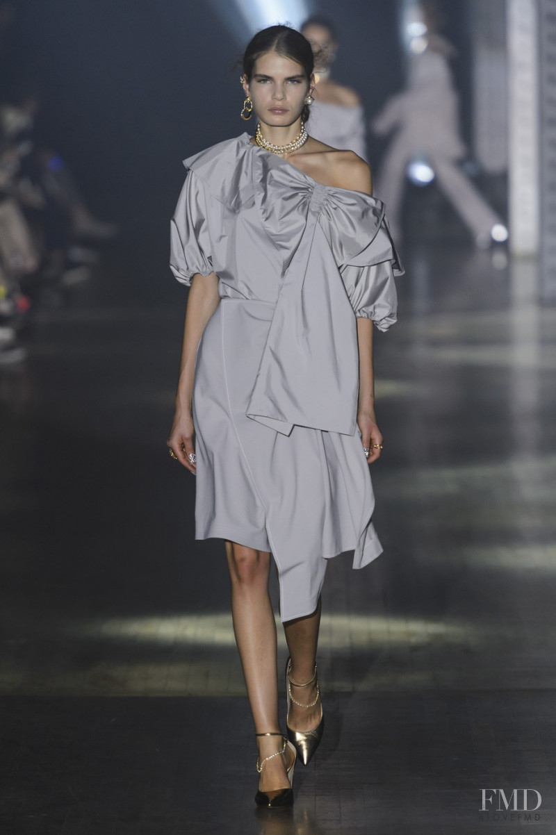 Sophie Rask featured in  the ADEAM fashion show for Spring/Summer 2019